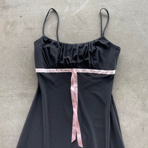 Y2K black asymmetrical dress size medium - Picture 2 of 4